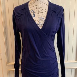 2 Cabi Faux Wrap Tops, Large.